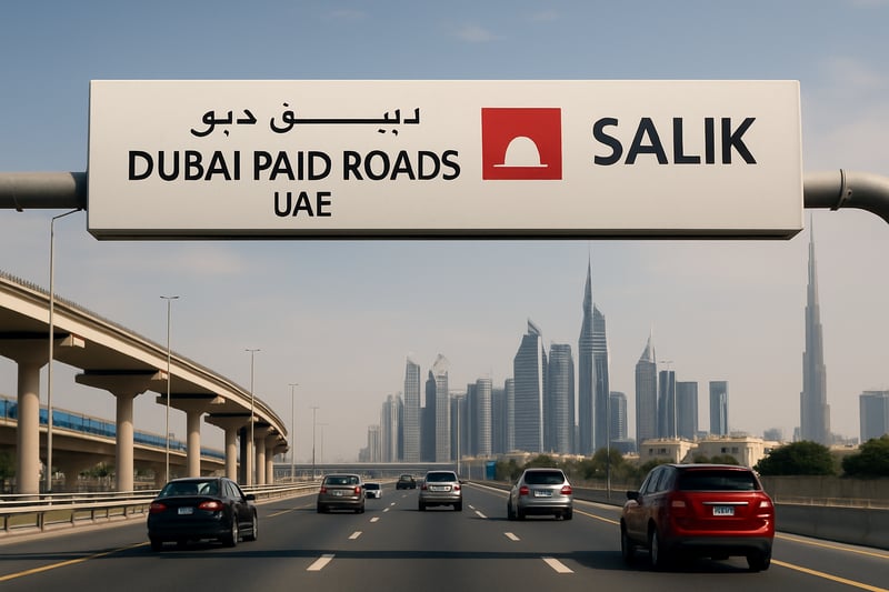 Dubai Paid Roads UAE electronic toll system